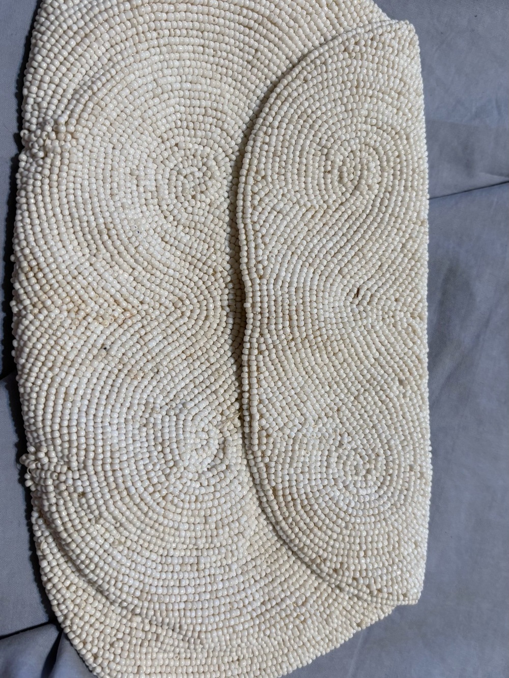 Beaded Ivory Women's Clutch - Stylish Neutral Evening Bag